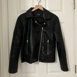 Topshop Faux Leather Jacket